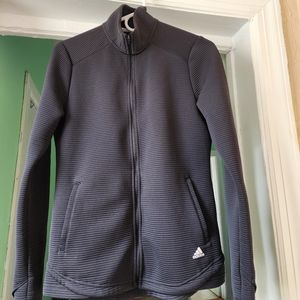 90 degrees by flex women; lightweight full zipper running track jacket.